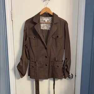 Dress Barn Chocolate Brown Trench Coat